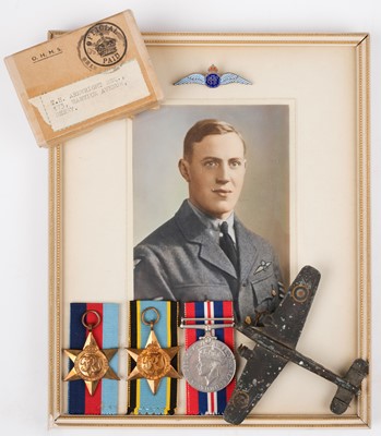 Lot 690 - WWII RAF casualty group to Sgt D.W. Arkwright, 77 Squadron, RAFVR, killed in action 13 March 1941