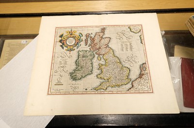 Lot 6 - British Isles. Mercator (Gerard & Hondius Henricus), Anglia, Scotia et Hibernia, [1595 or later]