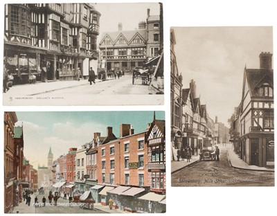 Lot 115 - Shrewsbury & Shropshire Postcards. A collection of approximately 830 postcards, c. 1900 and later