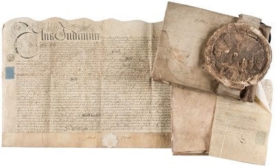 Lot 117 - Shropshire documents. A large collection of vellum documents relating to properties, late 16th-19th-c.