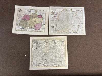 Lot 15 - Central Europe. A collection of approximately 45 regional maps, 16th - 19th-century