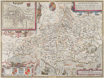Lot 23 - Dorset. Speed (John), Dorsetshyre with the Shyre-towne Dorchester described..., circa 1627