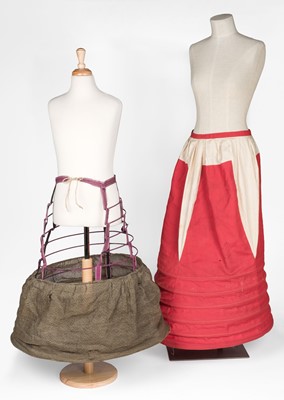 Lot 295 - Clothing. A group of Victorian & Edwardian hats, shoes, and other accessories