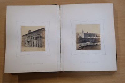 Lot 30 - Malta. An Album of 45 Mounted Photographic Views, 1863-1866