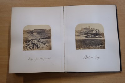 Lot 30 - Malta. An Album of 45 Mounted Photographic Views, 1863-1866