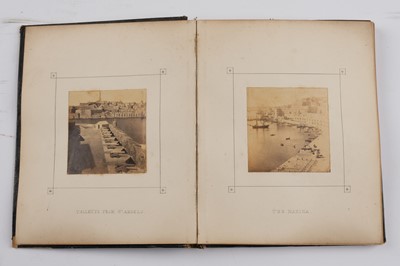 Lot 30 - Malta. An Album of 45 Mounted Photographic Views, 1863-1866