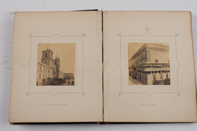 Lot 30 - Malta. An Album of 45 Mounted Photographic Views, 1863-1866