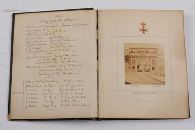Lot 30 - Malta. An Album of 45 Mounted Photographic Views, 1863-1866