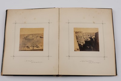 Lot 30 - Malta. An Album of 45 Mounted Photographic Views, 1863-1866