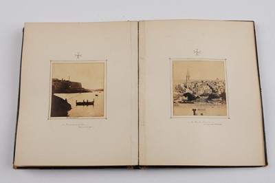 Lot 30 - Malta. An Album of 45 Mounted Photographic Views, 1863-1866