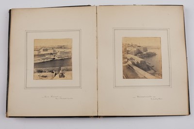 Lot 30 - Malta. An Album of 45 Mounted Photographic Views, 1863-1866