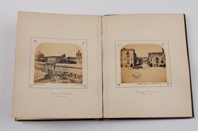 Lot 30 - Malta. An Album of 45 Mounted Photographic Views, 1863-1866