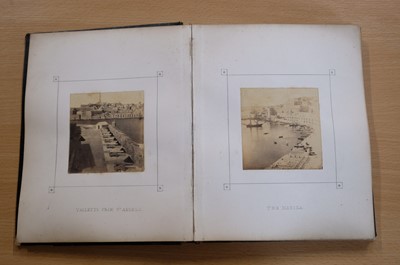Lot 30 - Malta. An Album of 45 Mounted Photographic Views, 1863-1866
