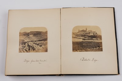 Lot 30 - Malta. An Album of 45 Mounted Photographic Views, 1863-1866