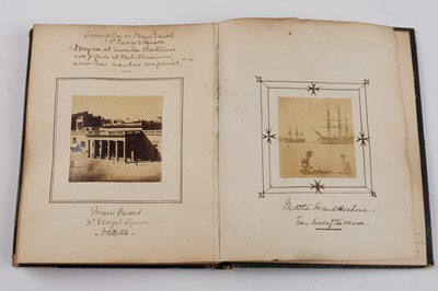 Lot 30 - Malta. An Album of 45 Mounted Photographic Views, 1863-1866