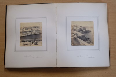 Lot 30 - Malta. An Album of 45 Mounted Photographic Views, 1863-1866