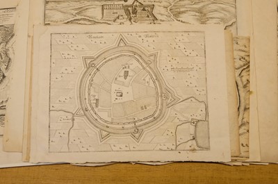 Lot 28 - Fortification and siege maps. A collection of approximately 70 maps, mostly 17th & 18th-century