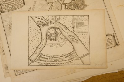 Lot 28 - Fortification and siege maps. A collection of approximately 70 maps, mostly 17th & 18th-century