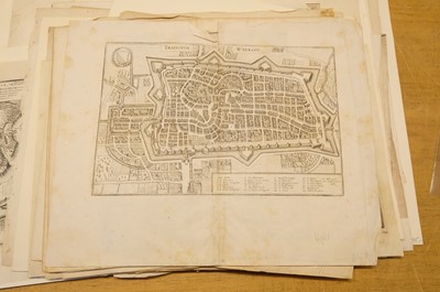 Lot 28 - Fortification and siege maps. A collection of approximately 70 maps, mostly 17th & 18th-century