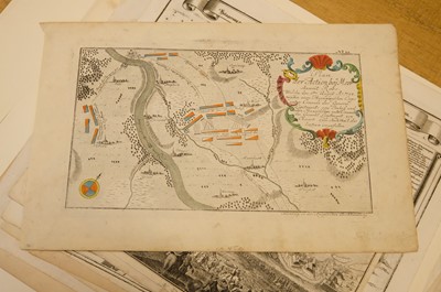 Lot 28 - Fortification and siege maps. A collection of approximately 70 maps, mostly 17th & 18th-century