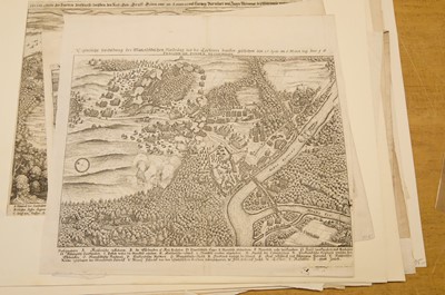 Lot 28 - Fortification and siege maps. A collection of approximately 70 maps, mostly 17th & 18th-century