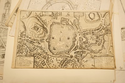 Lot 28 - Fortification and siege maps. A collection of approximately 70 maps, mostly 17th & 18th-century
