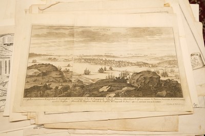 Lot 28 - Fortification and siege maps. A collection of approximately 70 maps, mostly 17th & 18th-century