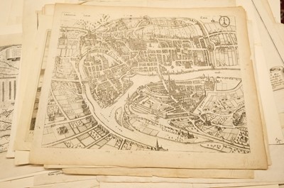 Lot 28 - Fortification and siege maps. A collection of approximately 70 maps, mostly 17th & 18th-century