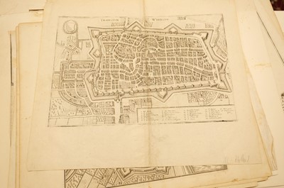 Lot 28 - Fortification and siege maps. A collection of approximately 70 maps, mostly 17th & 18th-century