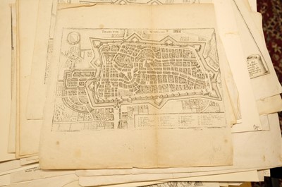 Lot 28 - Fortification and siege maps. A collection of approximately 70 maps, mostly 17th & 18th-century