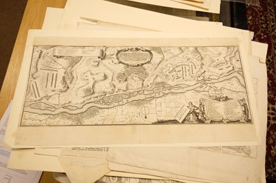 Lot 28 - Fortification and siege maps. A collection of approximately 70 maps, mostly 17th & 18th-century