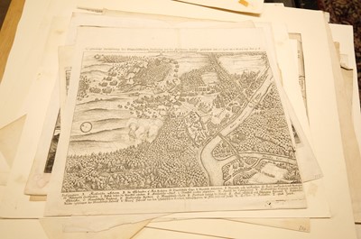 Lot 28 - Fortification and siege maps. A collection of approximately 70 maps, mostly 17th & 18th-century