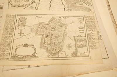 Lot 28 - Fortification and siege maps. A collection of approximately 70 maps, mostly 17th & 18th-century
