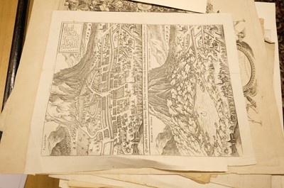 Lot 28 - Fortification and siege maps. A collection of approximately 70 maps, mostly 17th & 18th-century