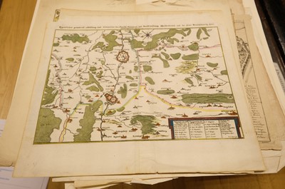Lot 28 - Fortification and siege maps. A collection of approximately 70 maps, mostly 17th & 18th-century