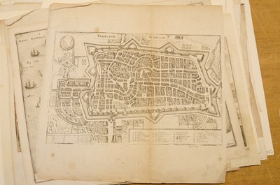 Lot 28 - Fortification and siege maps. A collection of approximately 70 maps, mostly 17th & 18th-century