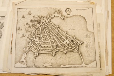 Lot 28 - Fortification and siege maps. A collection of approximately 70 maps, mostly 17th & 18th-century