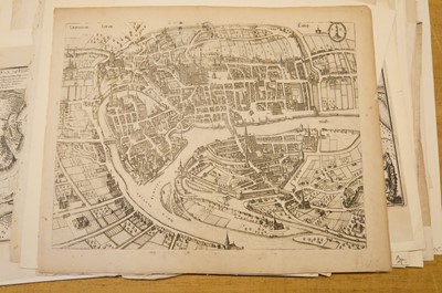 Lot 28 - Fortification and siege maps. A collection of approximately 70 maps, mostly 17th & 18th-century