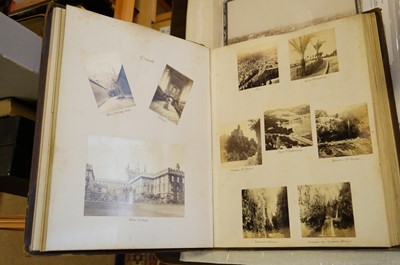 Lot 39 - Photograph Albums. A group of 12 albums containing British and European scenes and views, c. 1880s
