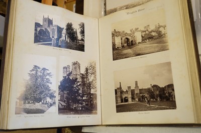 Lot 39 - Photograph Albums. A group of 12 albums containing British and European scenes and views, c. 1880s