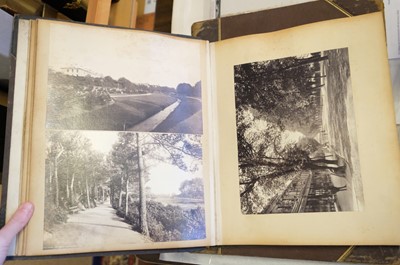 Lot 39 - Photograph Albums. A group of 12 albums containing British and European scenes and views, c. 1880s