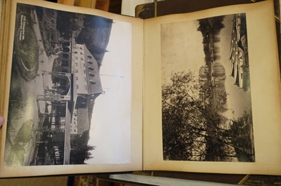 Lot 39 - Photograph Albums. A group of 12 albums containing British and European scenes and views, c. 1880s