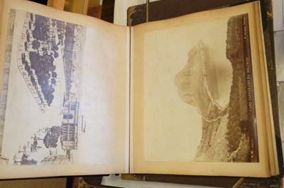 Lot 39 - Photograph Albums. A group of 12 albums containing British and European scenes and views, c. 1880s
