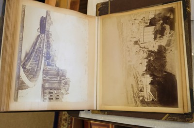 Lot 39 - Photograph Albums. A group of 12 albums containing British and European scenes and views, c. 1880s