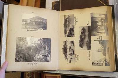 Lot 39 - Photograph Albums. A group of 12 albums containing British and European scenes and views, c. 1880s