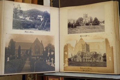 Lot 39 - Photograph Albums. A group of 12 albums containing British and European scenes and views, c. 1880s
