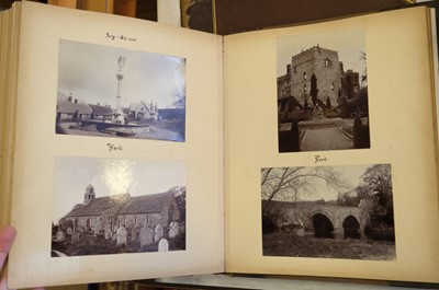 Lot 39 - Photograph Albums. A group of 12 albums containing British and European scenes and views, c. 1880s