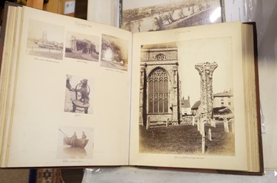 Lot 39 - Photograph Albums. A group of 12 albums containing British and European scenes and views, c. 1880s