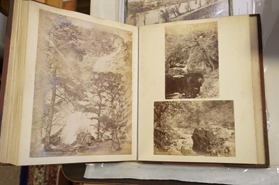 Lot 39 - Photograph Albums. A group of 12 albums containing British and European scenes and views, c. 1880s