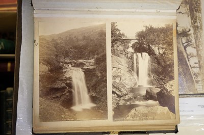 Lot 39 - Photograph Albums. A group of 12 albums containing British and European scenes and views, c. 1880s